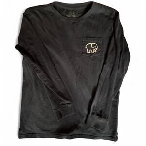 Ivory ella long sleeve shirt, Lacrosse theme, blue